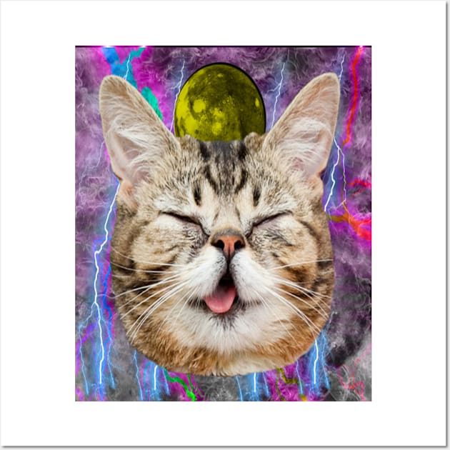 SUPER MEGA MOON CAT Wall Art by JACKAL666PWNER